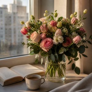 Букет цветов для бабушки